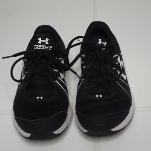 WOMENS UNDER ARMOUR DASH 2 BLACK RUNNING SHOES SZ